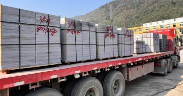 青岛 芝麻灰地铺石出货日常