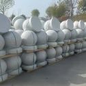 青岛 白麻花岗岩石材圆球，石球，挡车球，隔离球，景观石球，风水球等