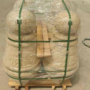 青岛 黄金麻异形定制雕花——棒棒糖挡车柱