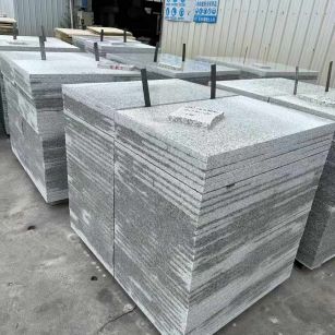 青岛 白麻光面干挂成品