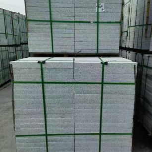 青岛 芝麻白火烧，园林广场市政工程地铺石，1.8~5.0厚均有现货