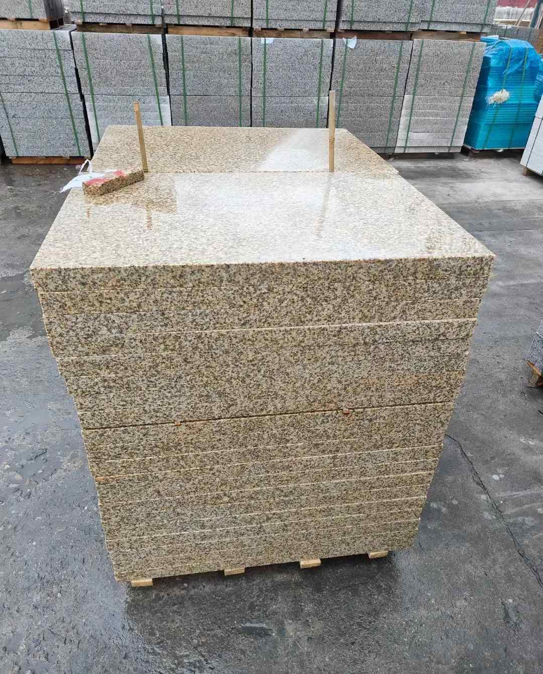 青岛 湖北黄金麻花岗岩石材荔枝面外墙石材