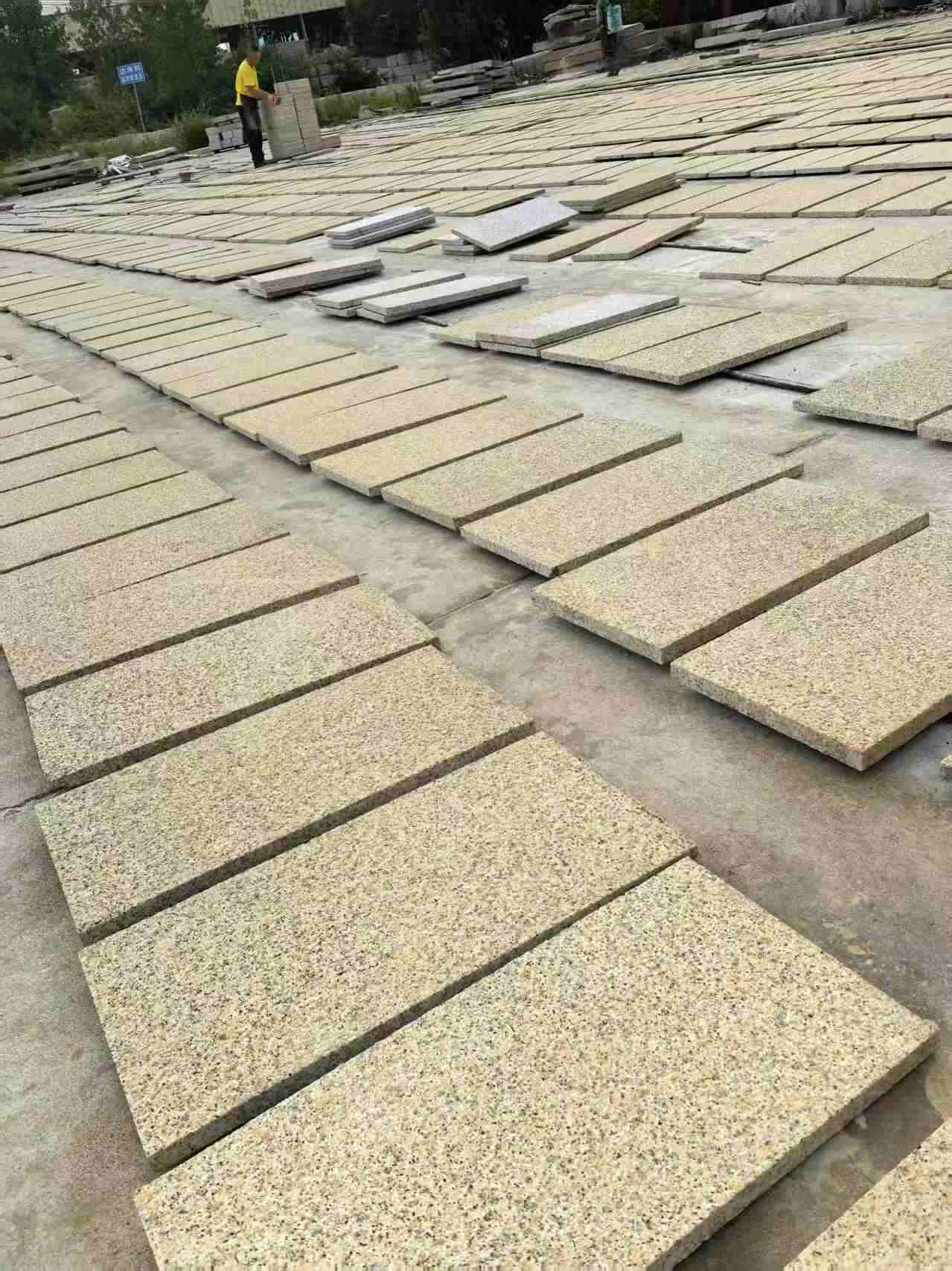 青岛 黄金麻荔枝地铺石面排板