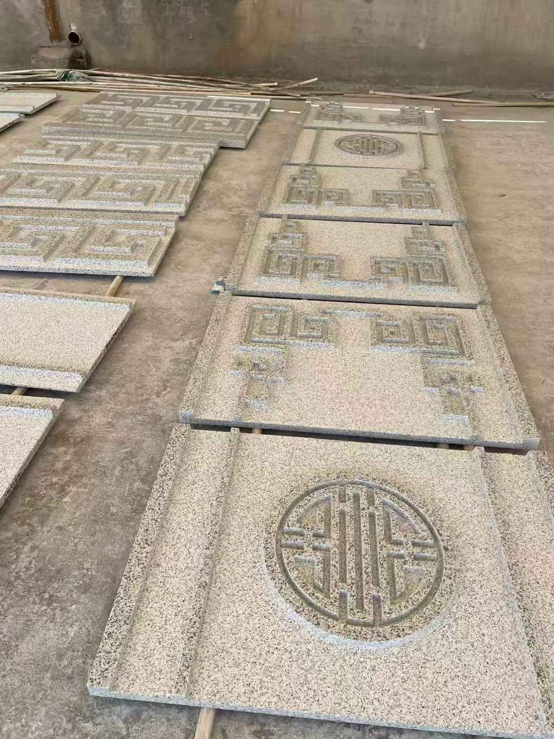 青岛 白麻花岗岩外墙立面雕刻板