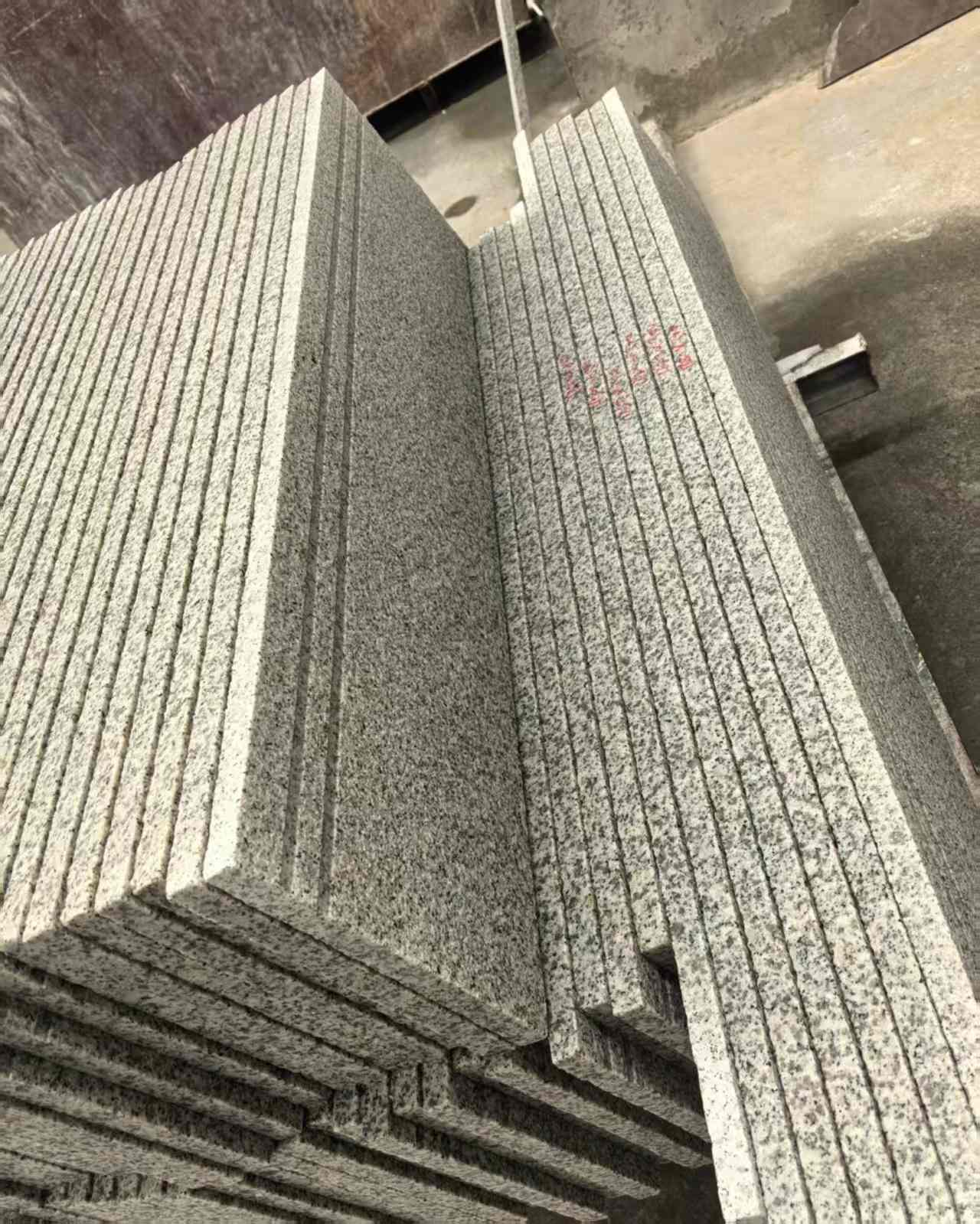 青岛 白麻荔枝面花岗岩楼梯踏步